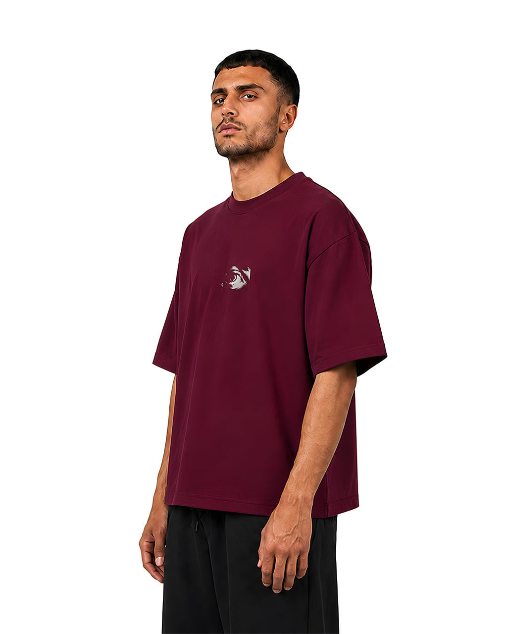 Witness Oversized Tee — Burgundy
