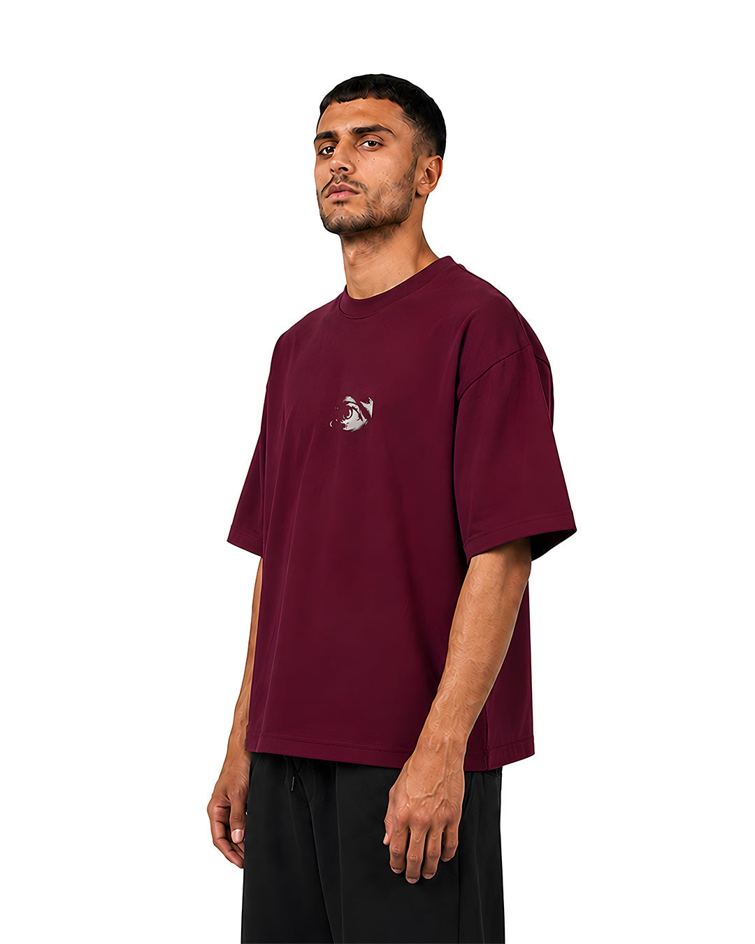 Witness Oversized Tee — Burgundy