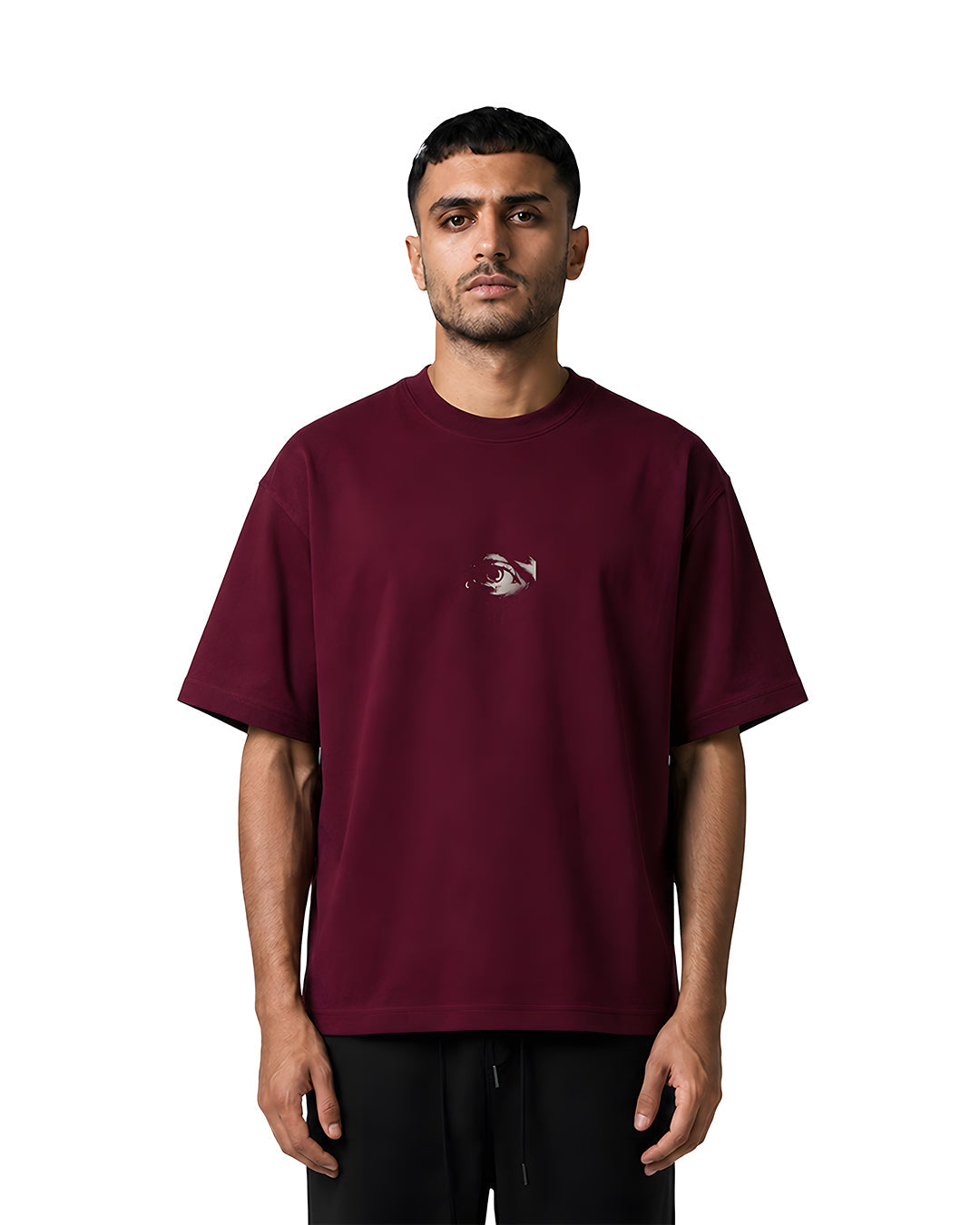 Witness Oversized Tee — Burgundy