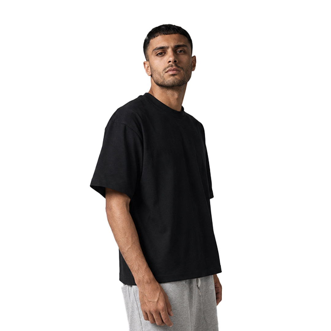 Oversized Blank Tee — Black