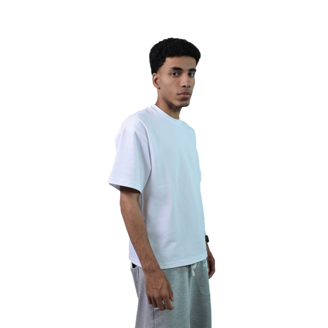 Oversized Blank White Tee - SS26