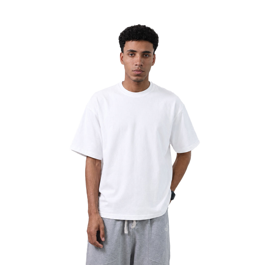 Oversized Blank White Tee - SS26