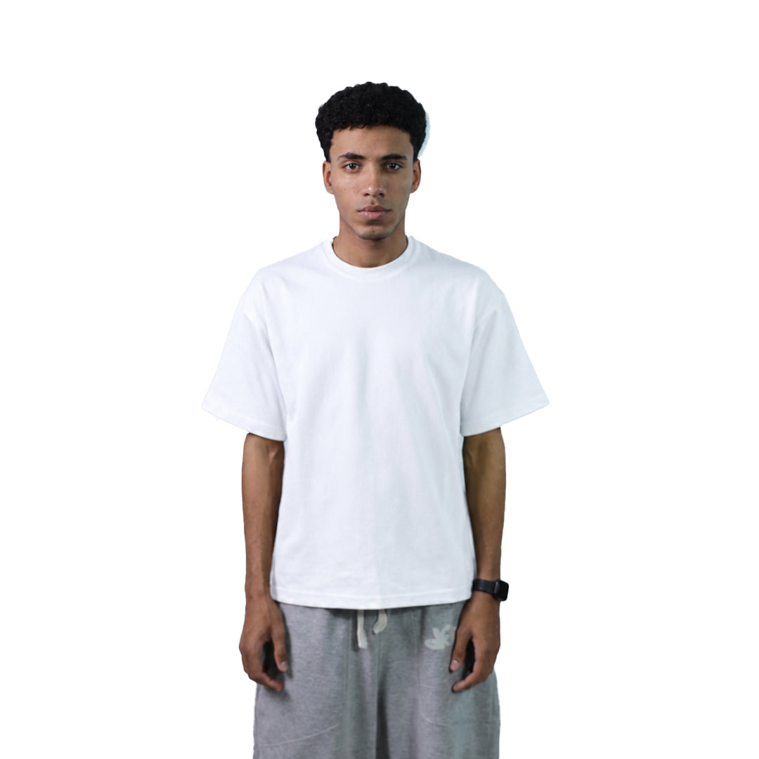 Oversized Blank White Tee - SS26