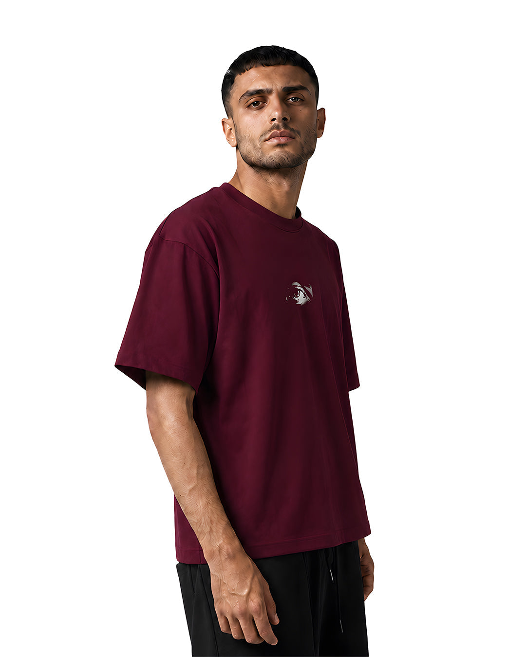 Witness Oversized Tee — Burgundy