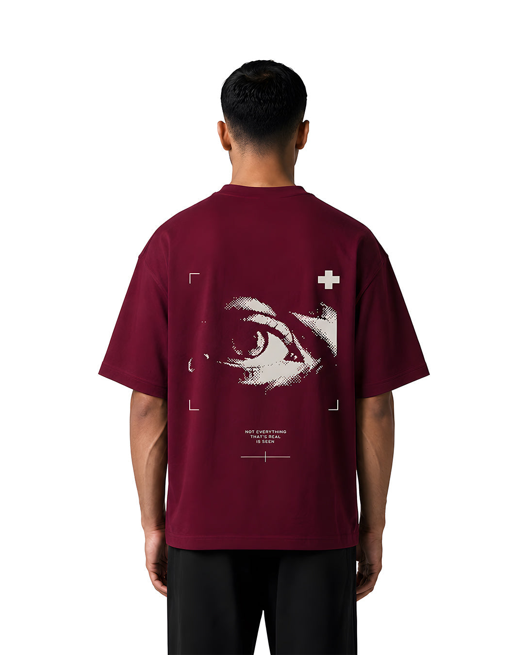 Witness Oversized Tee — Burgundy