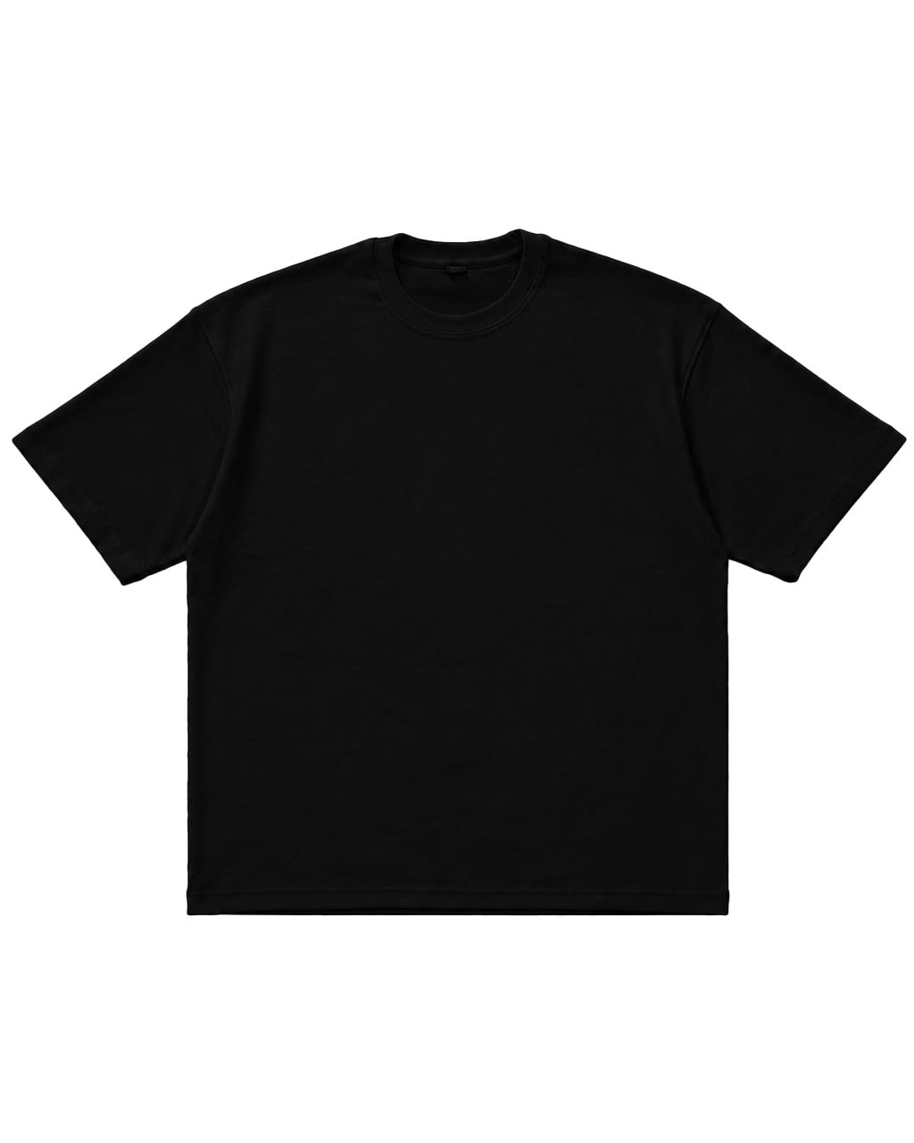Oversized Blank Tee — Black
