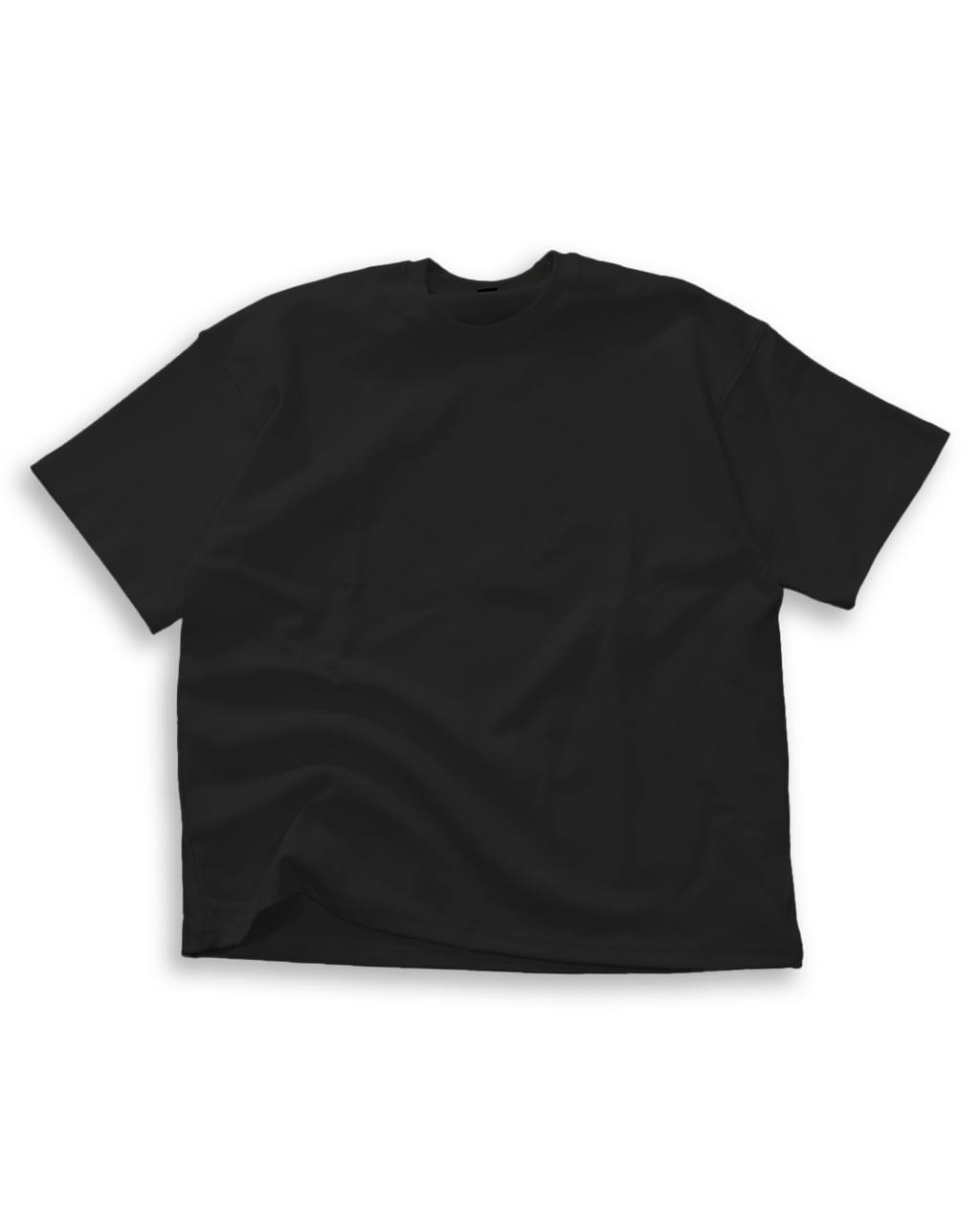Oversized Blank Black Tee - SS26