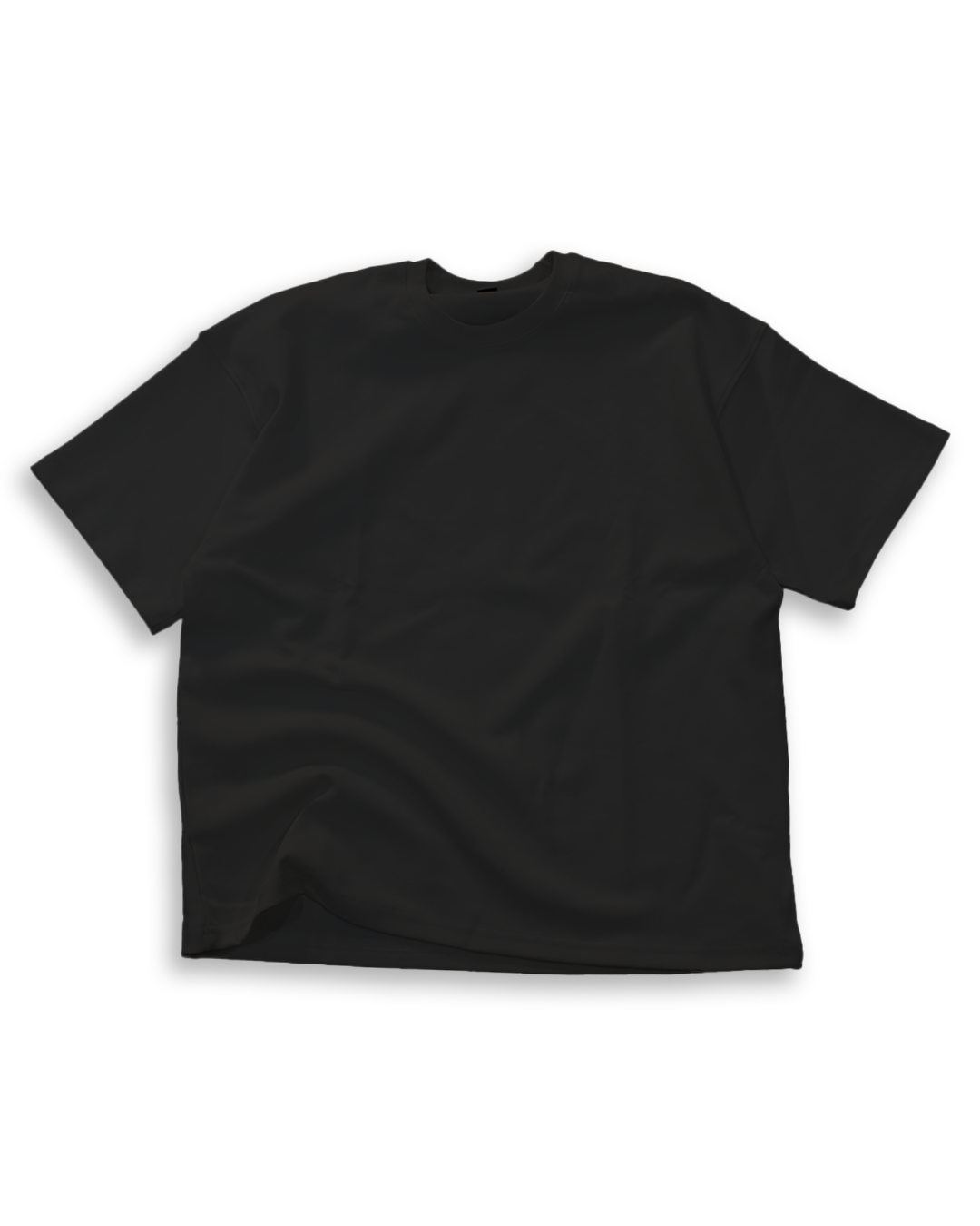 Oversized Blank Black Tee - SS26